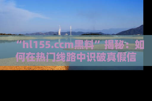 “hl155.ccm黑料”揭秘:如何在热门线路中识破真假信息