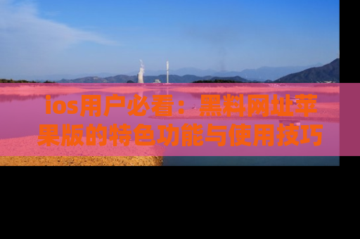 ios用户必看：黑料网址苹果版的特色功能与使用技巧详解