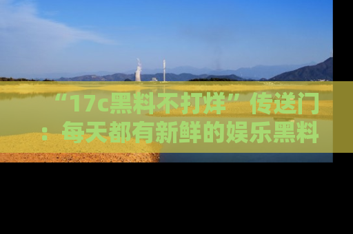 “17c黑料不打烊”传送门:每天都有新鲜的娱乐黑料等你来揭秘!