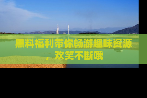 黑料福利带你畅游趣味资源,欢笑不断哦