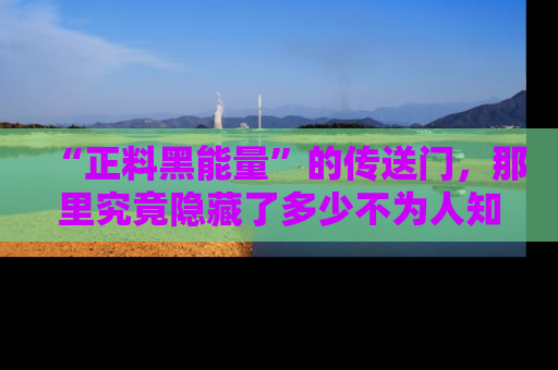 “正料黑能量”的传送门,那里究竟隐藏了多少不为人知的秘密?