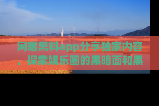 网曝黑料app分享独家内容，探索娱乐圈的黑暗面和黑料