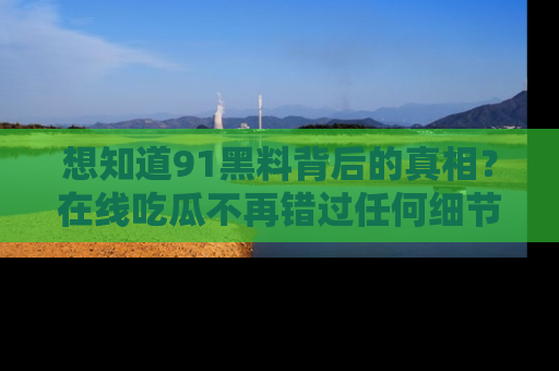 想知道91黑料背后的真相?在线吃瓜不再错过任何细节
