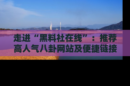 走进“黑料社在线”：推荐高人气八卦网站及便捷链接的全面指南