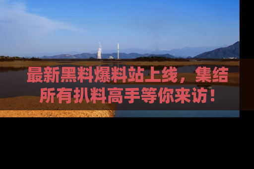 最新黑料爆料站上线,集结所有扒料高手等你来访!